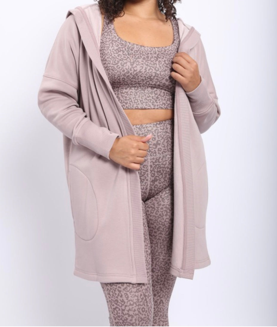 Longline Hoodie Cardigan