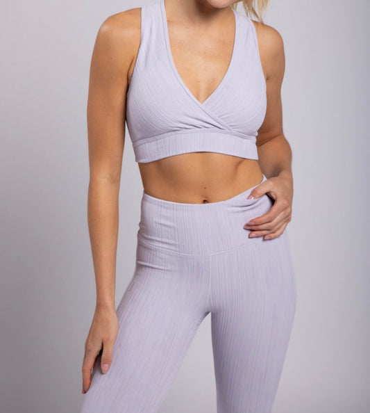 Textured Lines Sports Bra