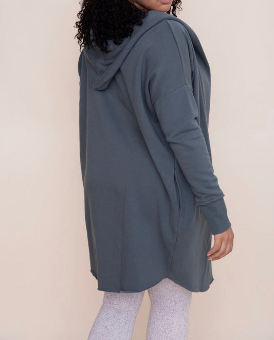 Longline Hoodie Cardigan