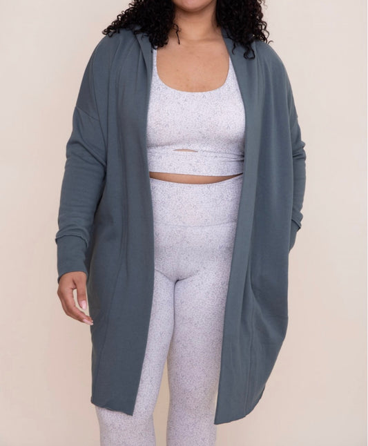 Longline Hoodie Cardigan