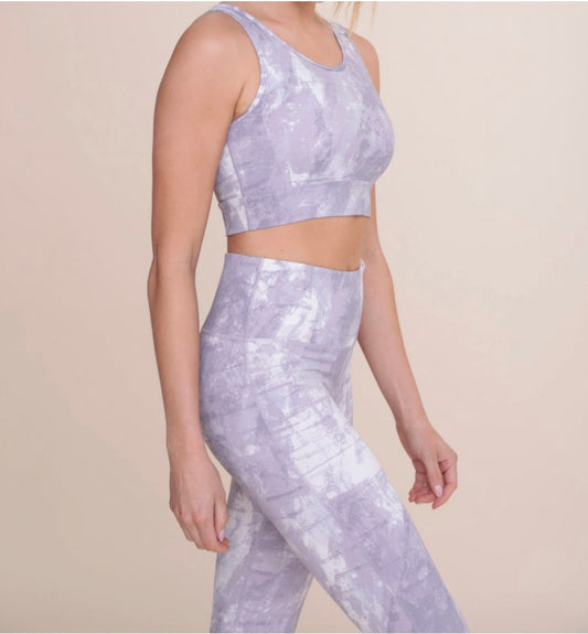 Concrete Open Back Sports Bra