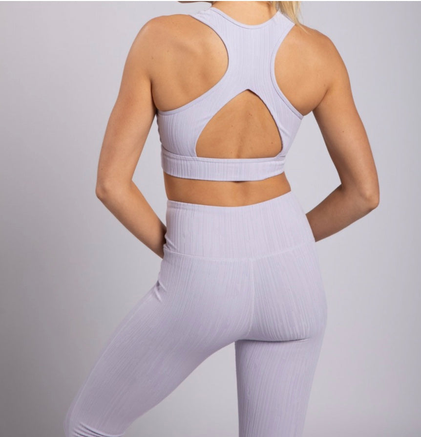 Textured Lines Sports Bra