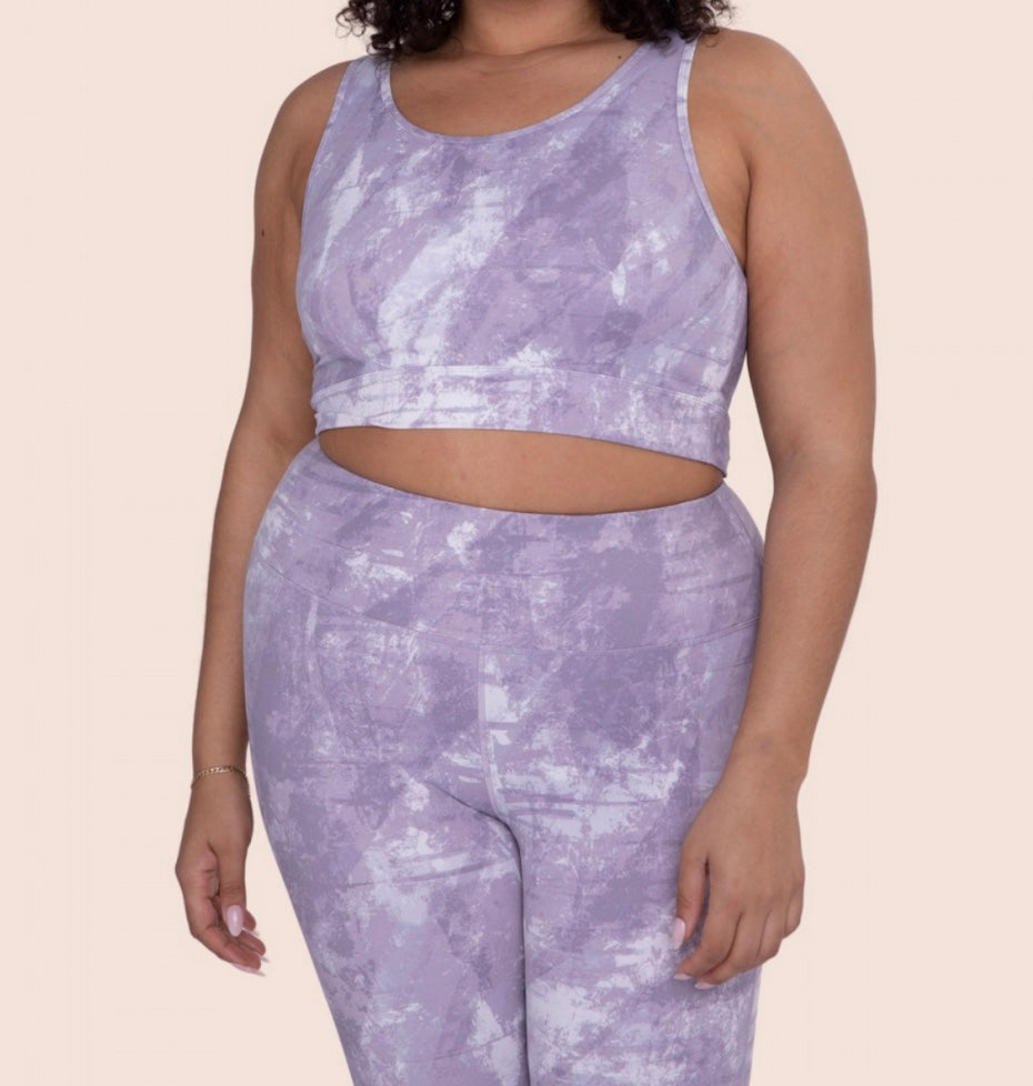 Concrete Open Back Sports Bra